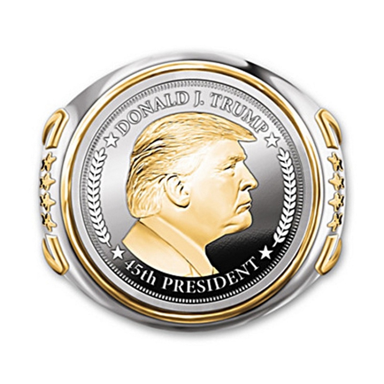 US President Donald Trump ring for men's cool cyclist ring jewelry ?